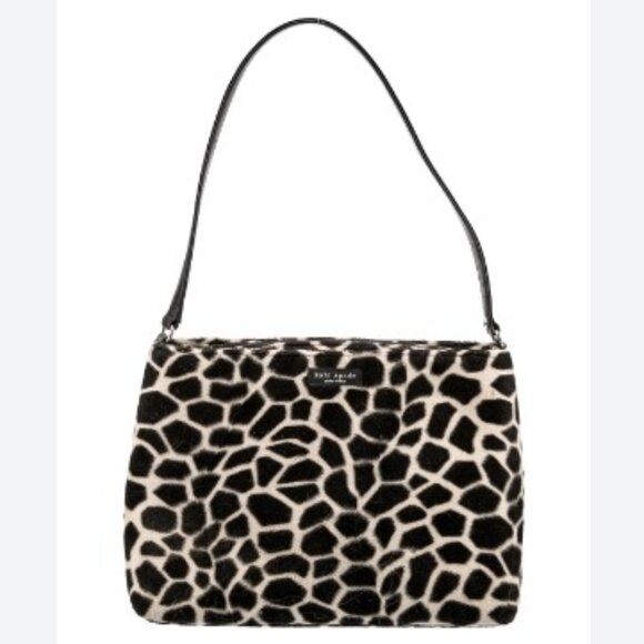 kate spade Handbags - Kate Spade New York Leather Trimmed Animal Print Shoulder Bag
